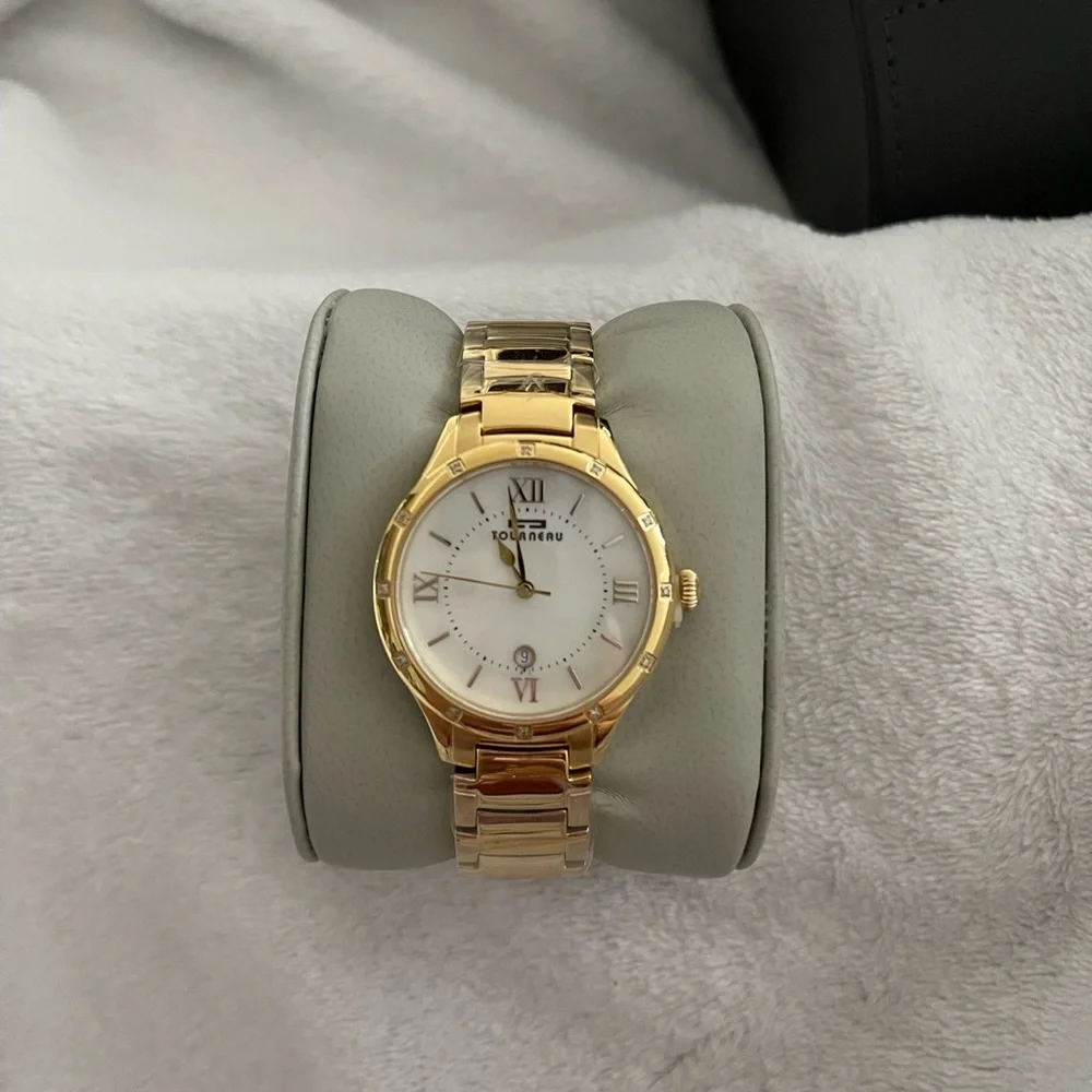 Tourneau Women’s Gold Stainless Steel Watch